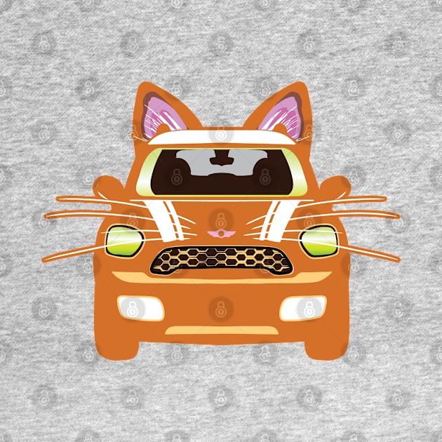 Mini Ginger Cat Car by Keltaria